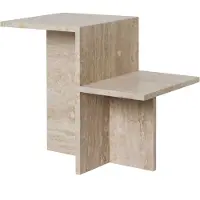 Ferm Living Distinct Couchtisch Travertin