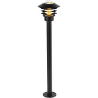 QAZQA Moderne Außenleuchte Schwarz 100 cm IP44 PraTo