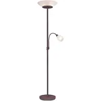 TRIO Gerry Stehleuchte E27 2-fach 34cm Rostfarbig