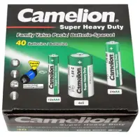 Camelion FPG-GB40, Einwegbatterie, Zinkchlorid, 1,5 V, 40 Stück(e), Mehrfarbig, Box