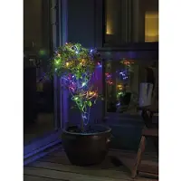 Konstsmide Micro LED Lichterkette, gefrostet, 200 bunte Dioden