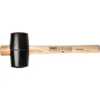 Neo Tools Gummihammer mit Holzstiel 680g 380mm (25-053)