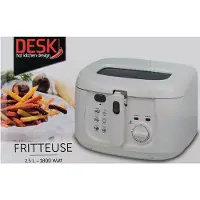 Deski Fritteuse 2.5 Liter 1800 W weiss