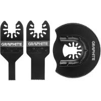 Graphite Set of saw blades for metal, 3 pcs. (56H072)