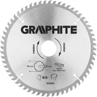 Graphite Graphit-Kreissägeblatt 185 x 30 mm, 60 Zähne - 55H601