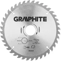 Graphite Graphit-Kreissägeblatt 185 x 30 mm, 40 Zähne - 55H600