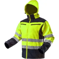 GRUPA TOPEX Softshell-Warnjacke mit Reflektionsstreifen neongelb XXXL
