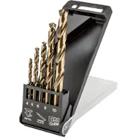 Graphite Topex titanium cylindrical drill set 4 5 10 8 mm (57H196)