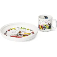 Arabia Mumin Kinderset Teller + Becher Lilla My