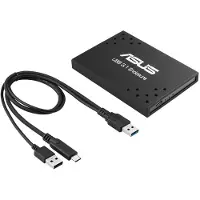 Asus USB 3.1 Enclosure, SSD-Gehäuse, Micro Serial ATA, 10 Gbit/s, USB Anschluss, Schwarz