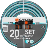 Gardena klassischer Gartenschlauch mit Zubehör - Durchmesser 15mm - 20m 18014-26