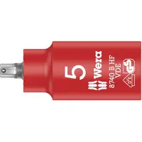 Wera 8740 B VDE HF Zyklop Bitnuss, isoliert + 3/8"-Antrieb + Haltefunktion für Innen-6-kant