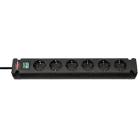 Brennenstuhl 1150650316, 3 m, Drinnen, Schwarz, 6 AC-Ausgänge, 400 mm, 350 mm