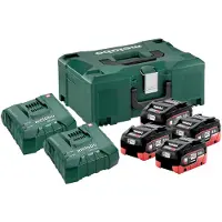 Metabo SET 4 X LIHD, Akku, , Universal, Schwarz, Rot, 4 Stück(e)