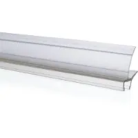 Huppe Wasserabweisprofil gerade für 6mm Glas, Länge 1000mm Ref.:070057000