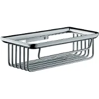 Emco system2 Schwammkorb, tief, abnehmbar, verdeckte Wandbefestigung, chrom, 354500104