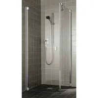 Kermi Pendeltür Raya 1KL 0900x2000, silber mattglanz, ESG klar, RA1KL090201AK RA1KL090201AK