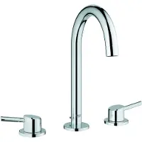 GROHE Concetto 3-Loch-Waschtischbatterie mit Zugstangen-Ablaufgarnitur chrom - 20216001