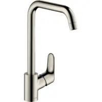 Hansgrohe Focus Spültischmischer Schwenkauslauf Edelstahl-Optik