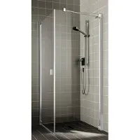 Kermi Seitenwand Raya TOR 1200x2000, silber hochglanz, ESG klar, RATOR12020VAK RATOR12020VAK