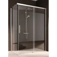 Kermi Gleittür Nica D2R 1500x2000, silber hochglanz, ESG klar, NID2R15020VAK NID2R15020VAK