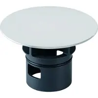 Geberit Ventilabdeckung 241993011 mit integriertem Überlauf, für WT-Anschluss, weiß, Sanitärkeramik