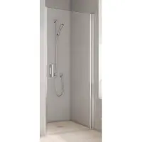 Kermi Pega Pendeltür 1-flügelig PE1WR09020VAK 90x200cm, silber hochglanz, ESG klar, rechts