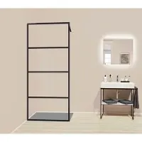 Kermi XDWW3100203PK Walk-In Dark Edition WW3 1000x