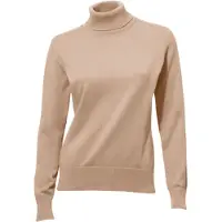 HEINE Rollkragenpullover "Rollkragen-Pullover", Damen, Gr. 34, beige, 100% Baumwolle, unifarben, Pullover Rollkragenpullover