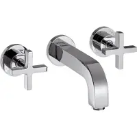 Axor 3-Loch Waschtischarmatur AXOR CITTERIO DN 15 UP m Ala 162mm Kreuzgr. u Ros. chr chrom