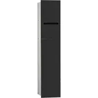 Emco WC-Modul asis 2.0 schwarz Unterputz schwarz/silber eloxiert 811 mm Anschlag rechts 975427550