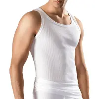 Ceceba Tank-Top 2Er Pack Classic Double Rib in weiss | Gr.: 8