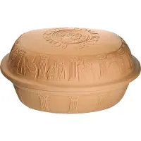 Römertopf Bräter für 8 Personen 42,5x32,5x21,5cm terrakotta, Terrakotta, 8 Person(en), 8 kg