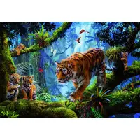 Educa Puzzle 9217662 - Tigers in the Tree - 1000 Teile Puzzle