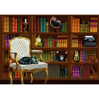 Bluebird Puzzle BLUEBIRD Vintage Bibliothek Puzzle 1000 Teile