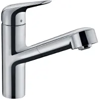Hansgrohe Focus M42 Armatur Wasserhahn Einhebel-Küchenmischer 150, Ausziehauslauf, 1jet, sBox Chrom - inkl.