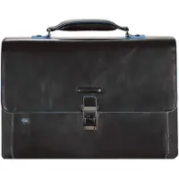 Piquadro Blue Square Laptop Aktentasche in Nero (12.3 Liter), Aktentasche