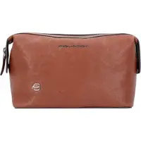 Piquadro Black Square Toiletry Bag tobacco
