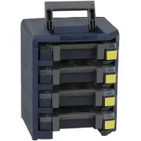 Raaco Sortimentskoffertresor 4x Art.Nr.871545 B.290xT.247xH.342mm HandyBoxxser 4x4x4