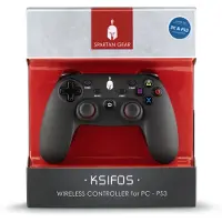Spartan Gear PS3 Controller Ksifos wireless kompatibel mit PC und PS-3black