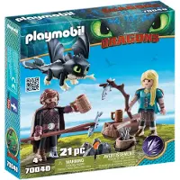 Playmobil Hicks und Astrid mit Babydrachen