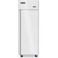Hendi Arktic Tiefkühlschrank Profi Line mit 1 Türe 3 Böden und 940 Liter aus Edelstahl