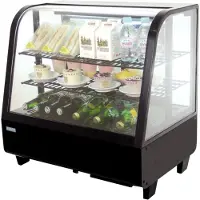 Polar Serie C Kühlvitrine schwarz 100L