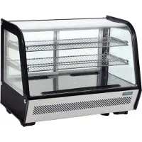 Polar 160Ltr Umluft Kühlvitrine f Desserts Kuchen Brötchen Backwaren Getränke