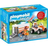 Playmobil Quad mit Rettungsanhänger, 70053