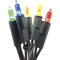 Hellum Lichterkette LED bunt Deko 10 m Beleuchtung 50 LEDs Indoor Deko Party