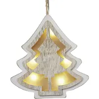 Hellum LED-3D Tannenbaum weiß