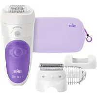 Braun SILK-EPIL 5-549 Nass-/Trocken-Epilierer, Akkubetrieb, abwaschbar