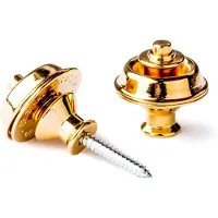 Dunlop Straplock Set - Doppeltes Design - Gold