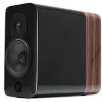 Q-Acoustics Concept 300 Kompaktlautsprecher inkl. Ständer, schwarz / rosenholz